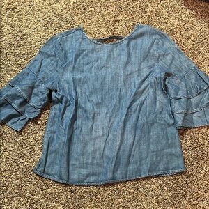 Women's Blue Denim Top